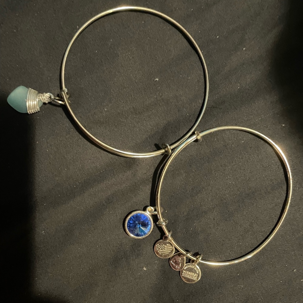 Alex and Ani sapphire blue September bracelet